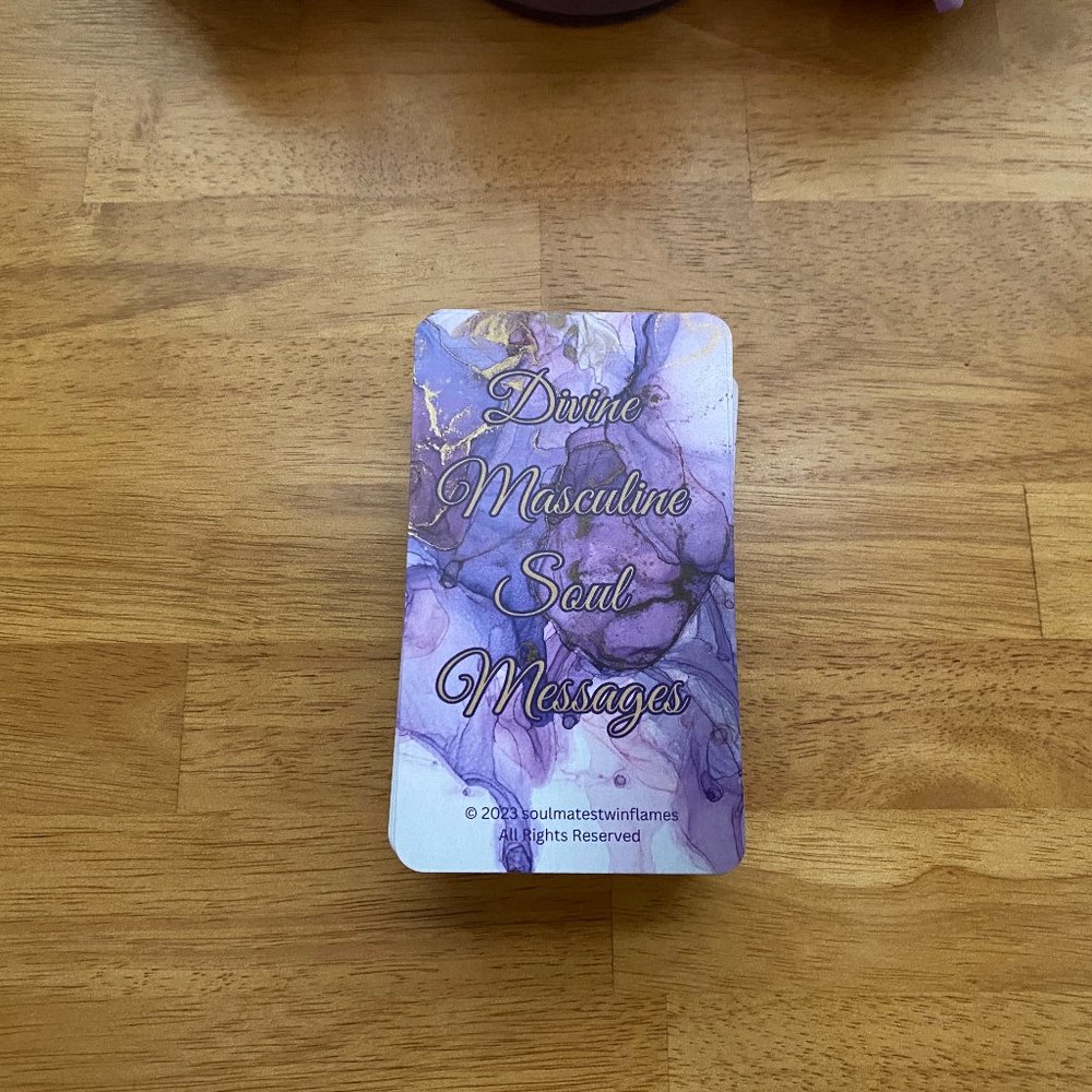 Divine Masculine Soul Messages Oracle Cards Message Cards for Twin Flames
